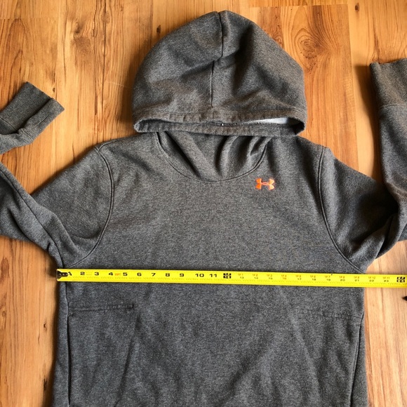 UNDER ARMOUR Hoodie Pullover Sweatshirt Cowl Neck Gray Large Women’s - Picture 7 of 16
